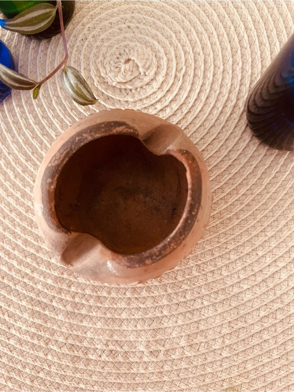 🇲🇽 Mid-century Mexican terracotta ashtray catchall Hotel Boca Chica Acapulco